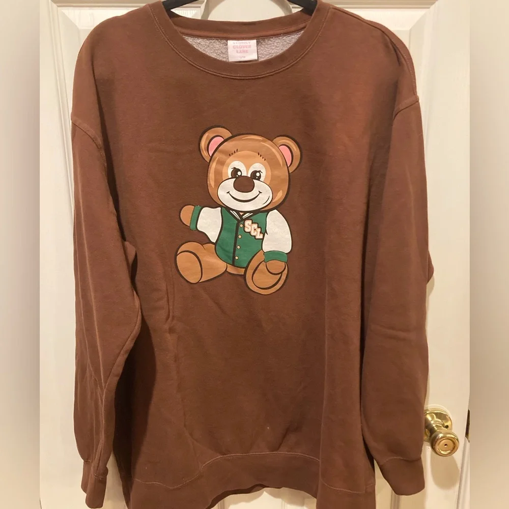 Stoney Clover Lane Teddy Bear Sweatshirt Letterman SCL Jacket WM
Old School SZ L - Picture 9 of 12